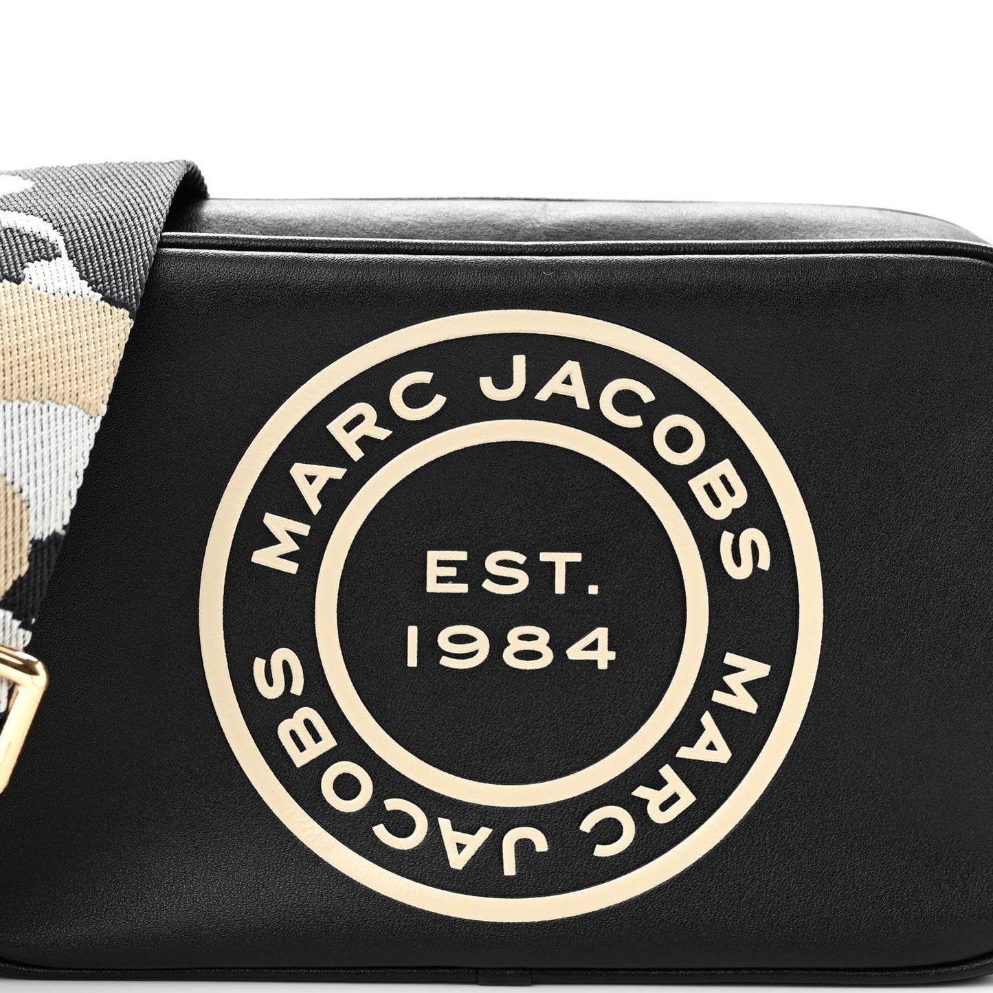 Calfskin Signet Flash Camera Bag Black