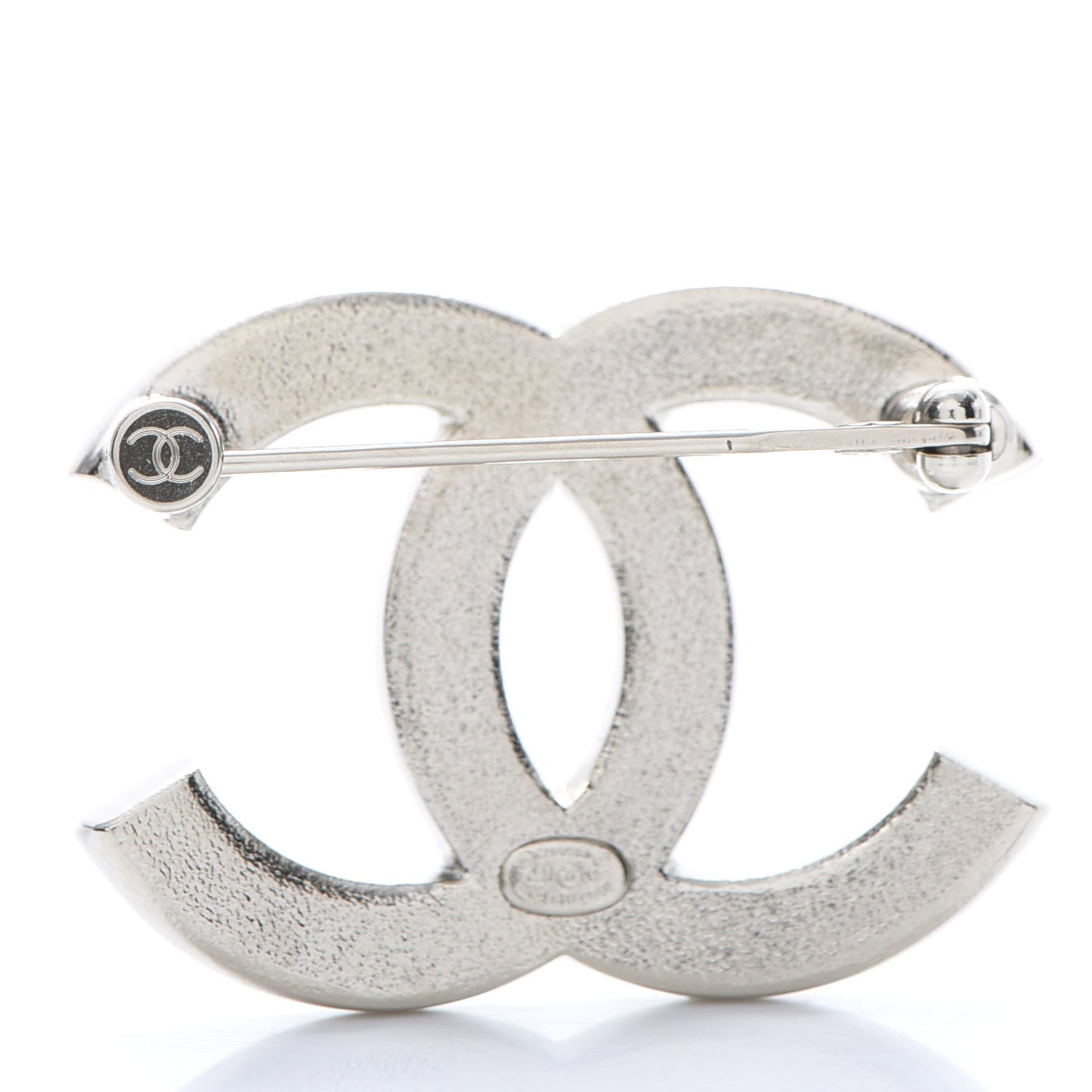 Chanel Crystal Palais Garnier CC Brooch Silver 3 of 5