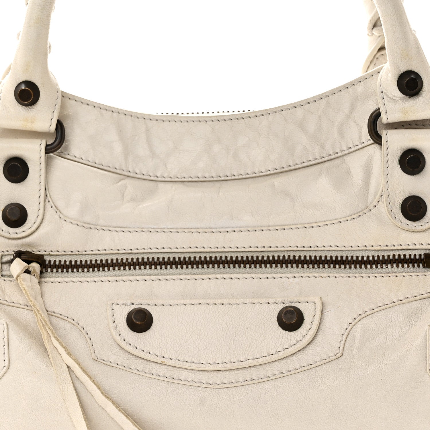 Balenciaga Agneau Classic Hardware First White Light White Light 9 of 11