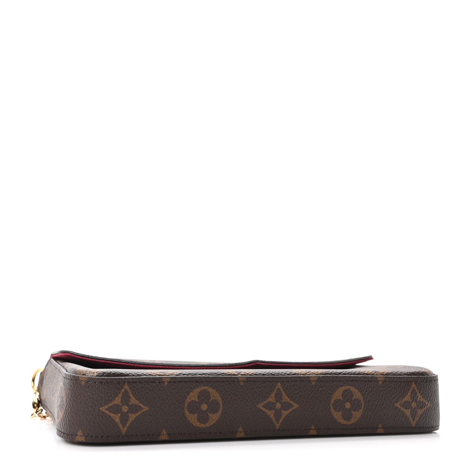 Louis Vuitton Monogram Pochette Felicie Chain Wallet Fuchsia 5 of 11