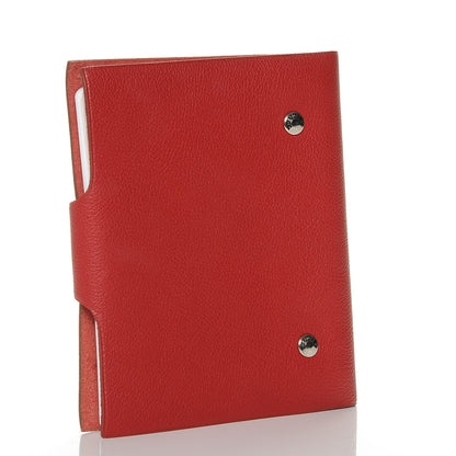 Hermes Togo Ulysse PM Notebook Cover Rouge Garance 3 of 10