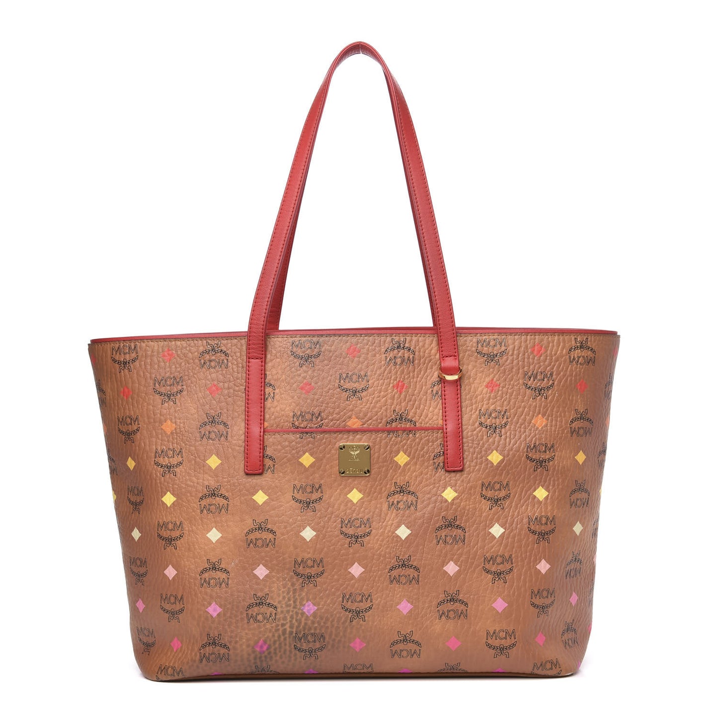 Visetos Spektrum Medium Anya Shopper Tote Cognac