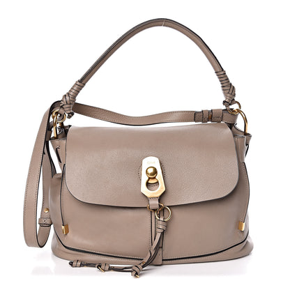 Chloe Calfskin Medium Owen Flap Bag Motty Grey 1 of 14