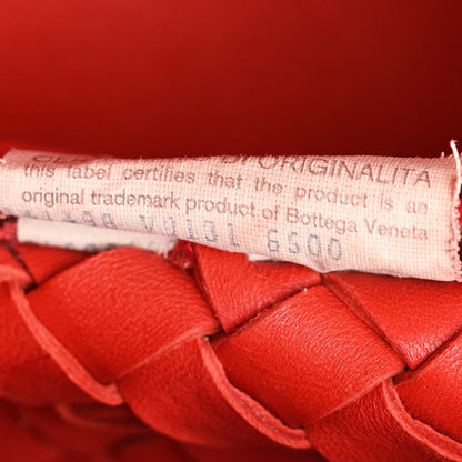 Bottega Veneta Nappa Intrecciato Mini Cabat  Red 9 of 14