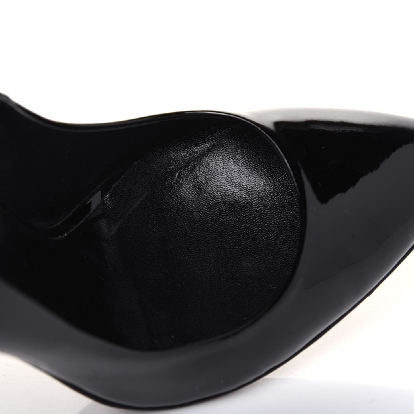 Patent Calfskin Pumps 38 Black