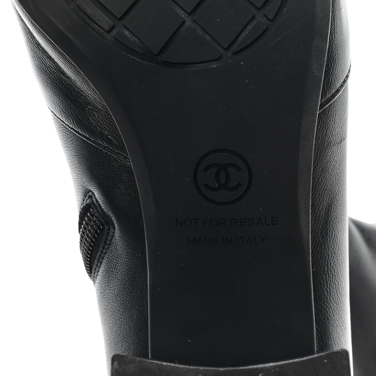 Chanel Stretch Lambskin Cap Toe CC Short Boots 39 Black 7 of 9
