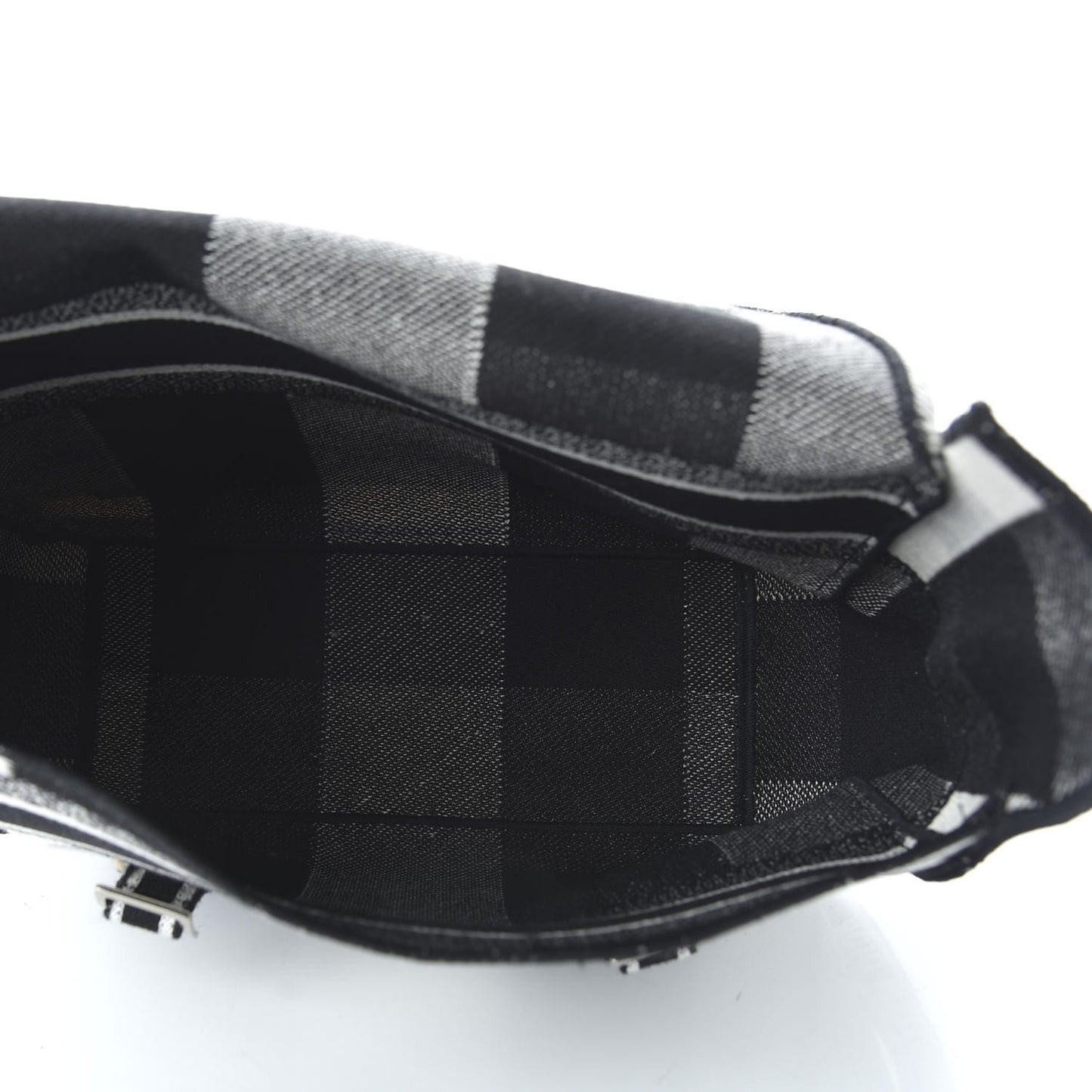 Canvas Tartan Diorcamp Messenger Black White