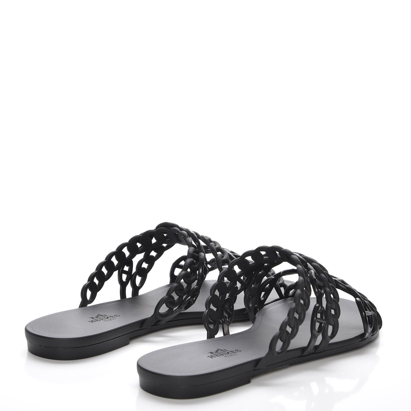 Rubber Chaine d'Ancre Nude Sandals 39 Black