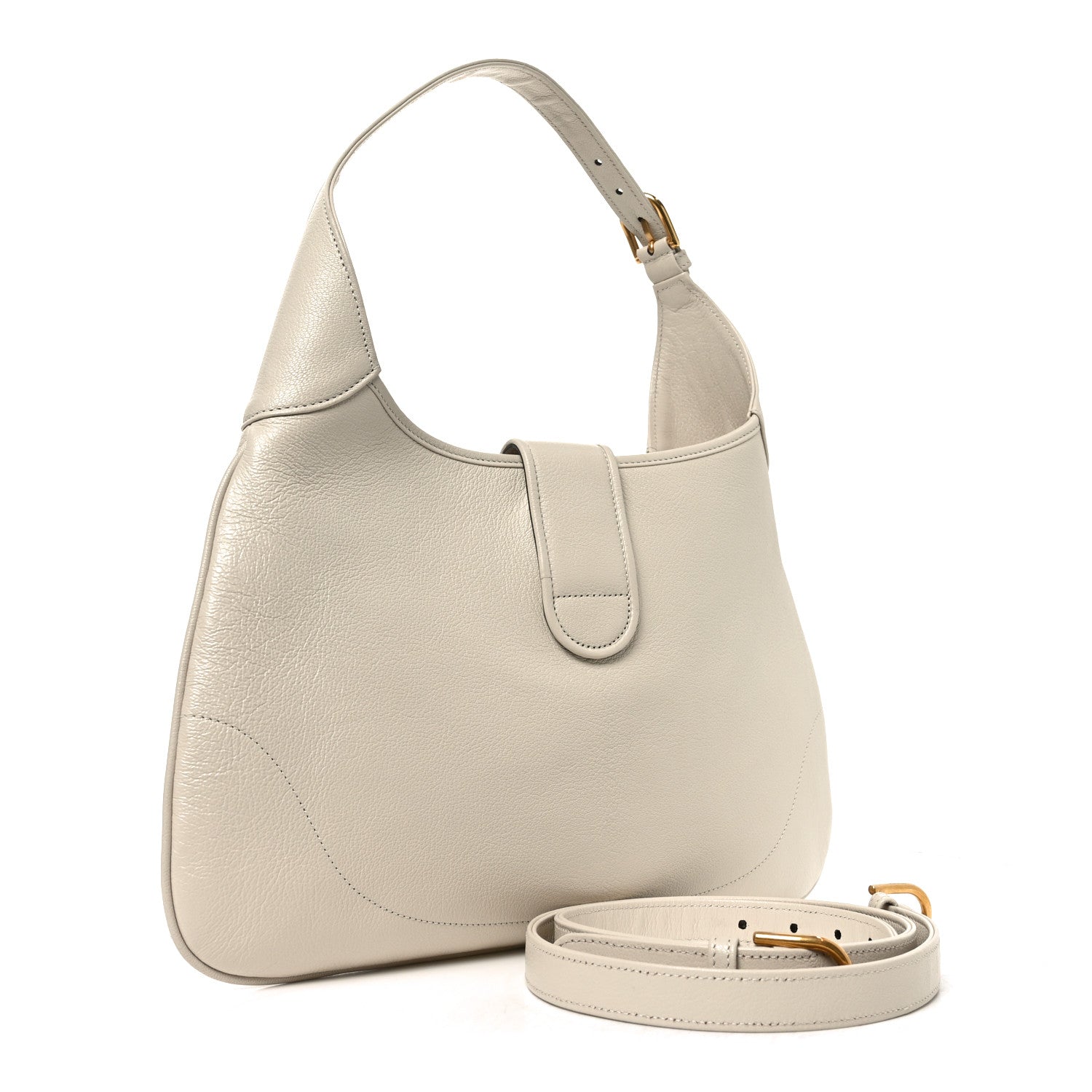 Gucci Goatskin Medium Aphrodite Shoulder Bag Mystic White 3 of 10