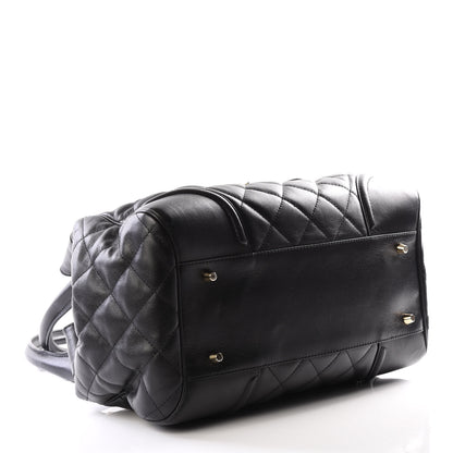Burberry Calfskin Quilted Satchel Black 3 of 13