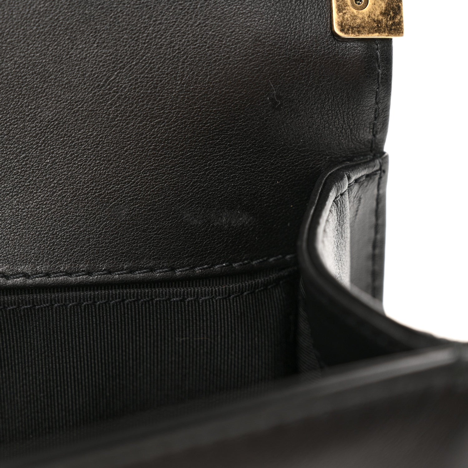 Chanel Lambskin Quilted Medium Boy Flap Black 11 of 11
