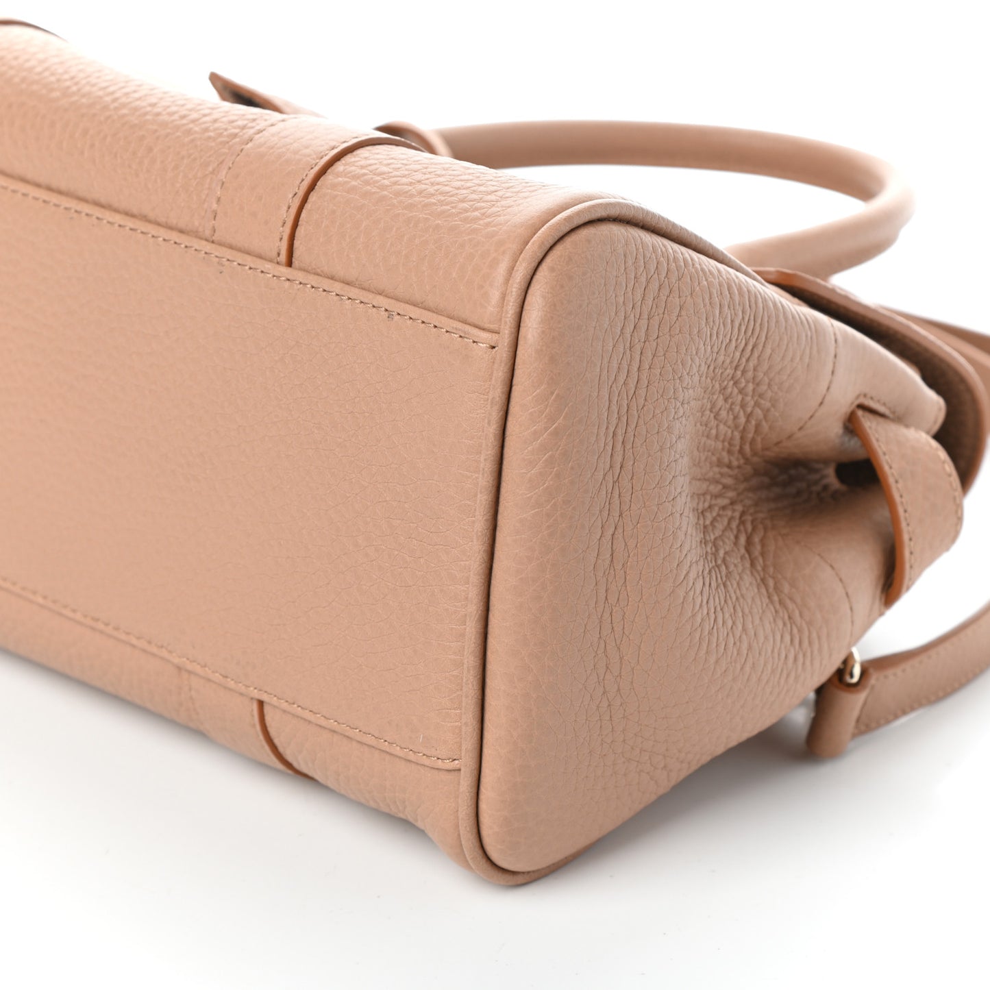 Spongy Pebbled Small Bayswater Satchel Rosewater