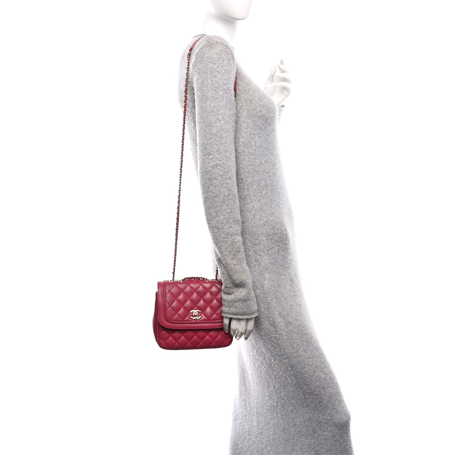 Chanel Lambskin Quilted Small Lovely Day Flap Pink 2 of 11