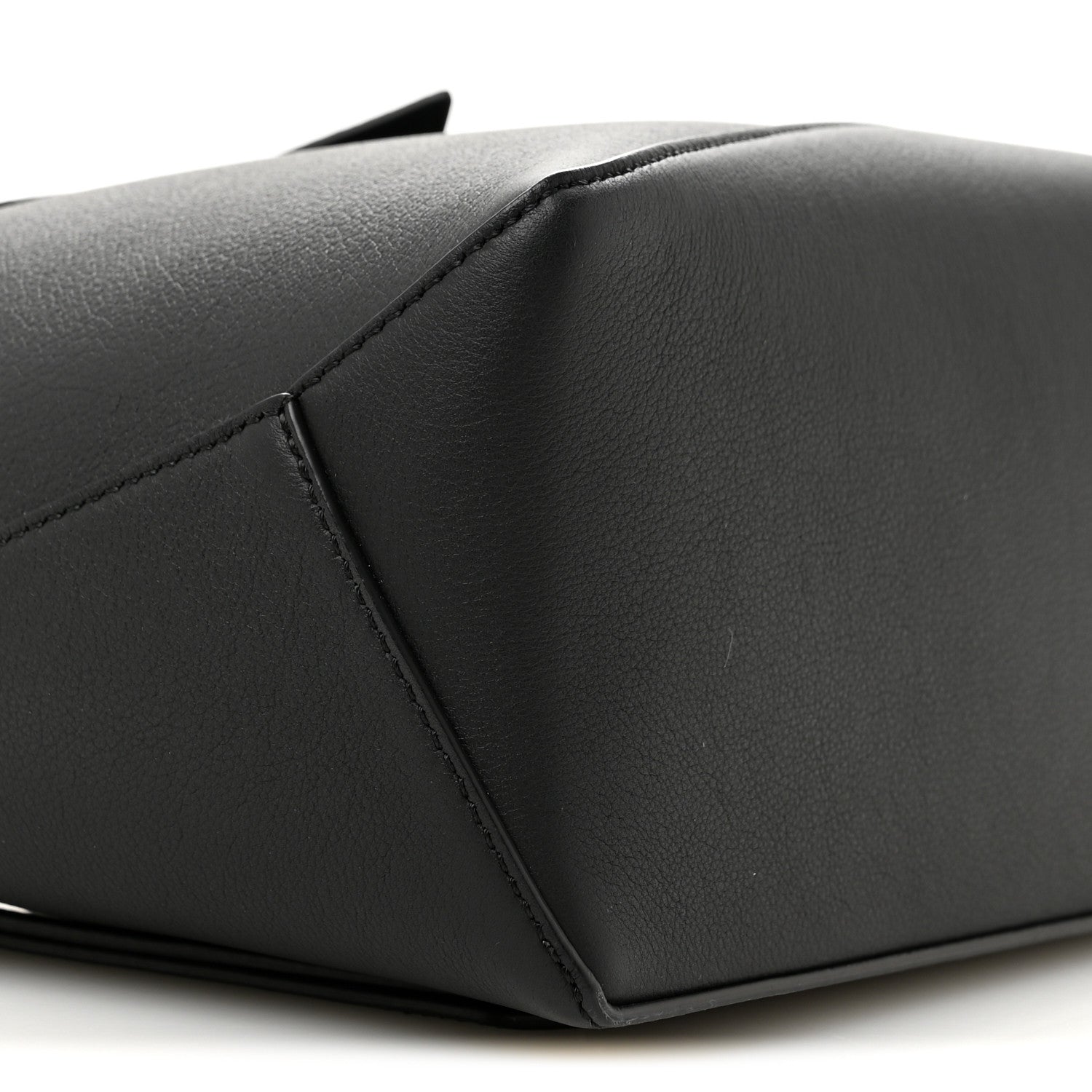 Loewe Calfskin Small Puzzle Edge Bag Black 9 of 12