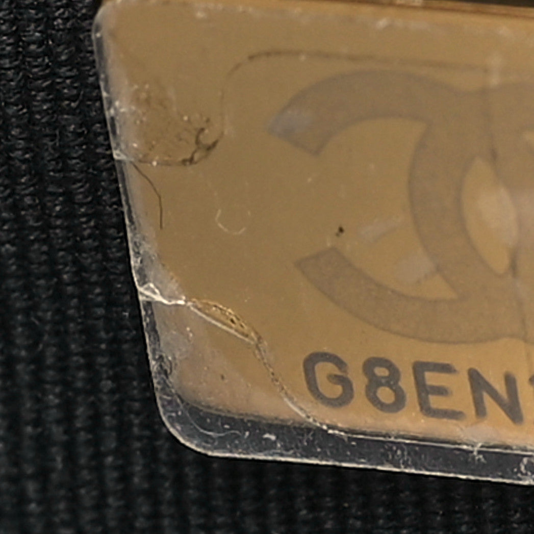 Lambskin Quilted Mini Lacquered Chain Flap Black