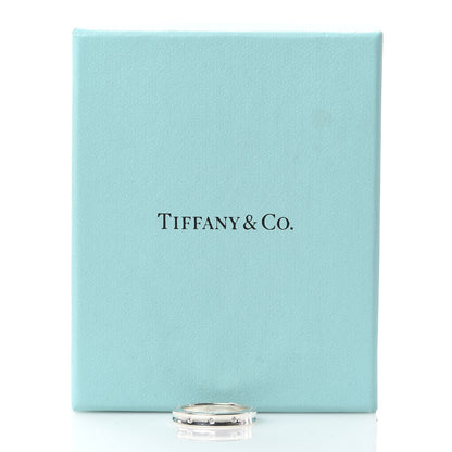 Tiffany Sterling Silver 3 Diamond 1837 Ring 50 5.5 6 of 6