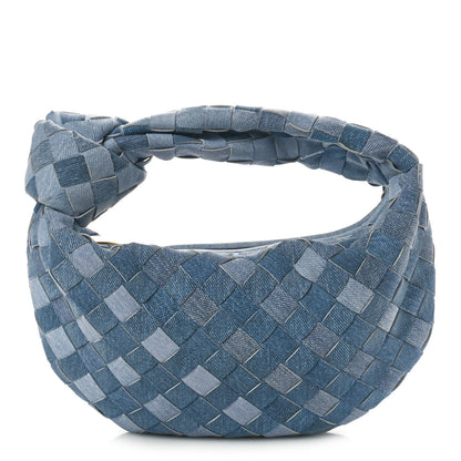 Bottega Veneta Nappa Denim Effect Intrecciato Mini Jodie Denim 1 of 8