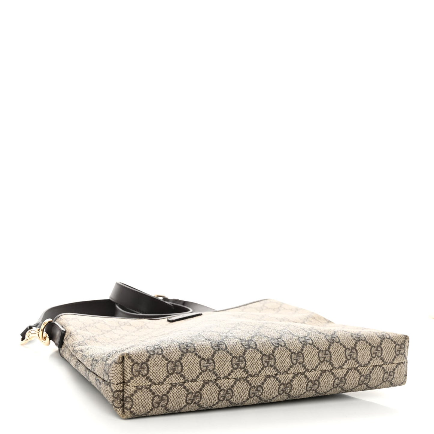 GG Plus Monogram Medium Flat Messenger Bag Dark Brown