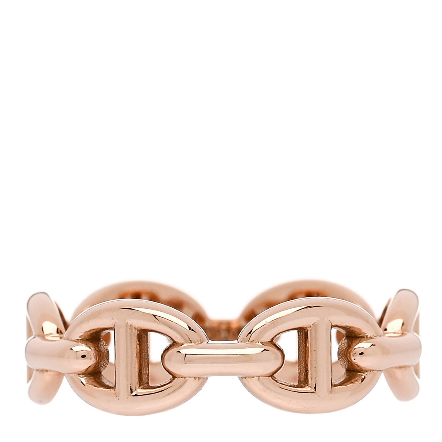 18K Rose Gold PM Chaine d'Ancre Enchainee Ring 52 6