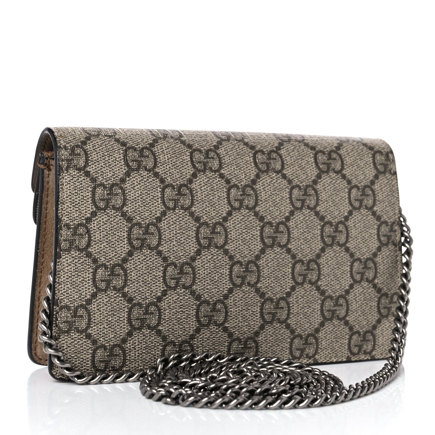 GG Supreme Monogram Super Mini Dionysus Shoulder Bag Taupe