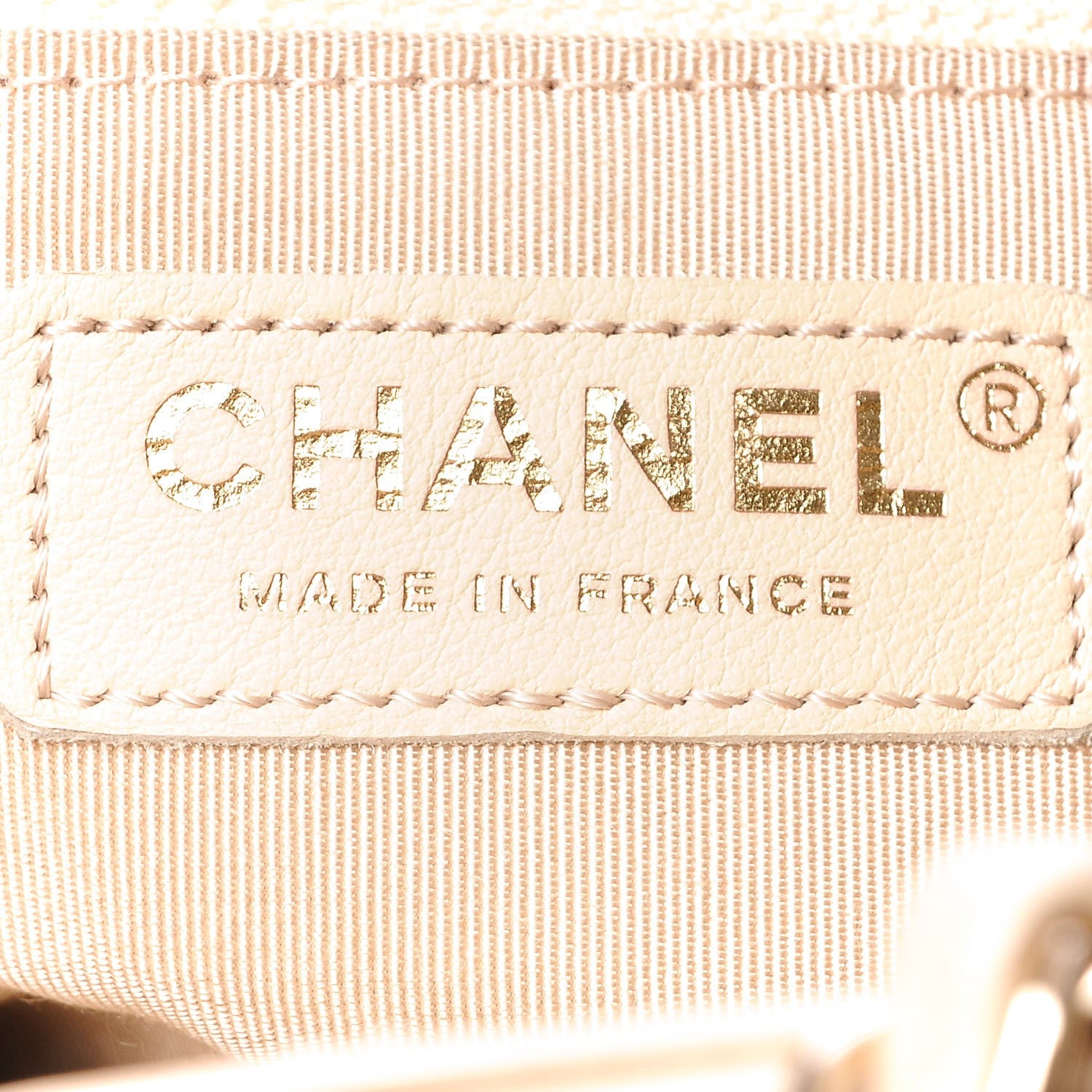 Chanel Calfskin Quilted Large CC Shopping Tote Beige 6 of 12