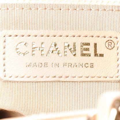 Chanel Calfskin Quilted Large CC Shopping Tote Beige 6 of 12