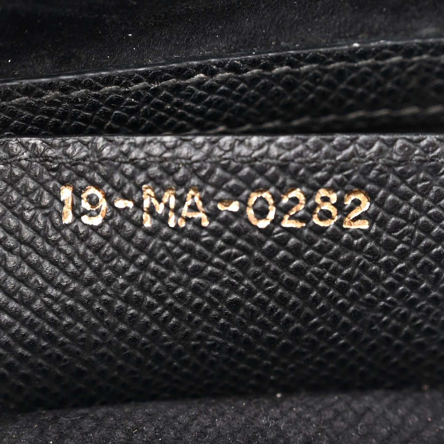 CHRISTIAN DIOR Grained Calfskin Saddle Bag With Strap Black