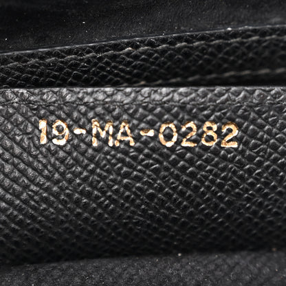 Christian Dior CHRISTIAN DIOR Grained Calfskin Saddle Bag With Strap Black 7 of 18