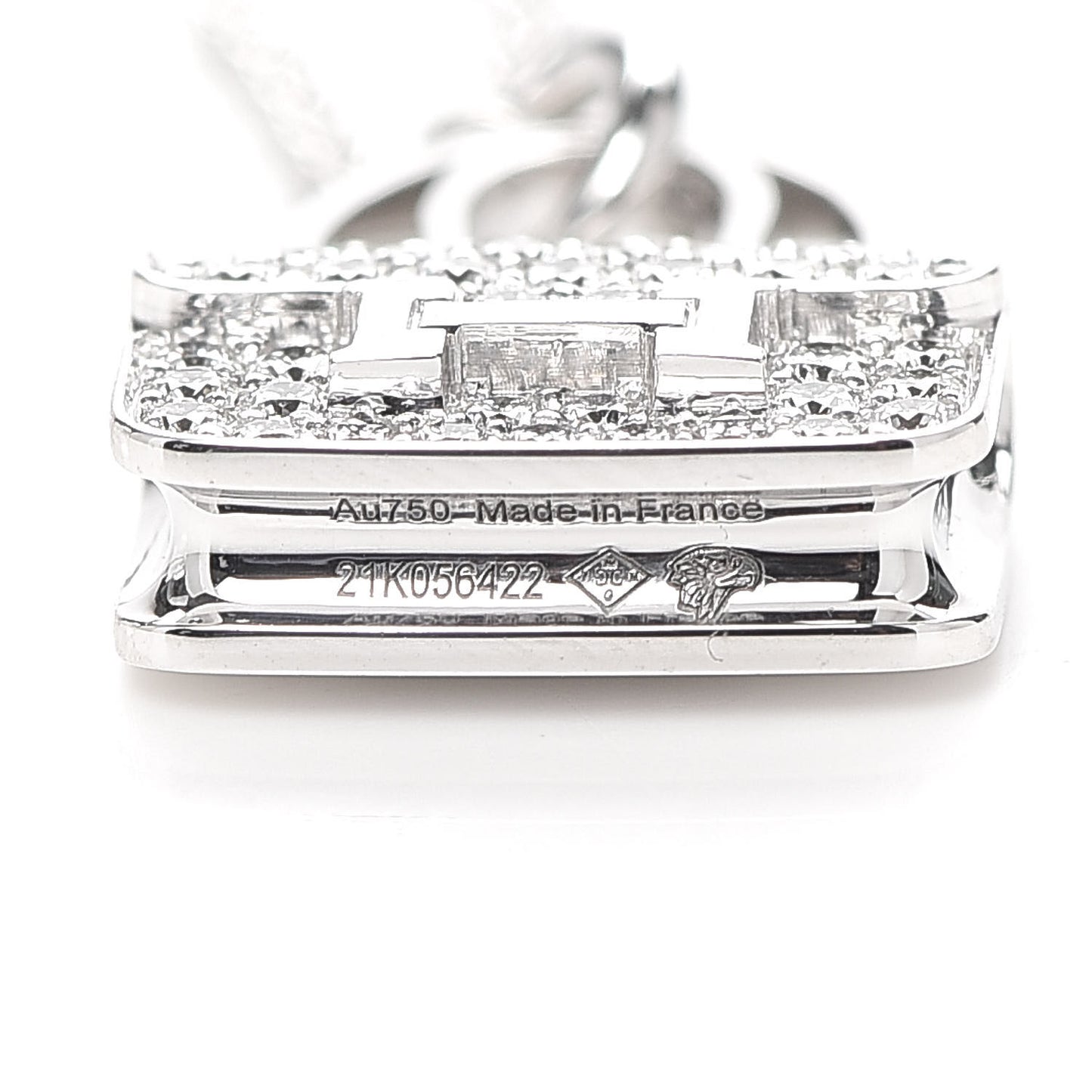 18K White Gold Diamond Constance Amulettes Pendant Necklace