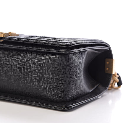Chanel Caviar Quilted Medium Boy Flap Black 8 of 10