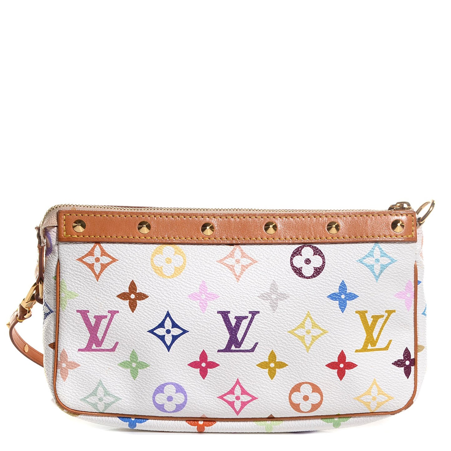 Monogram Multicolor Pochette Accessories White