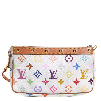 Louis Vuitton Monogram Multicolor Pochette Accessories White 1 of 10
