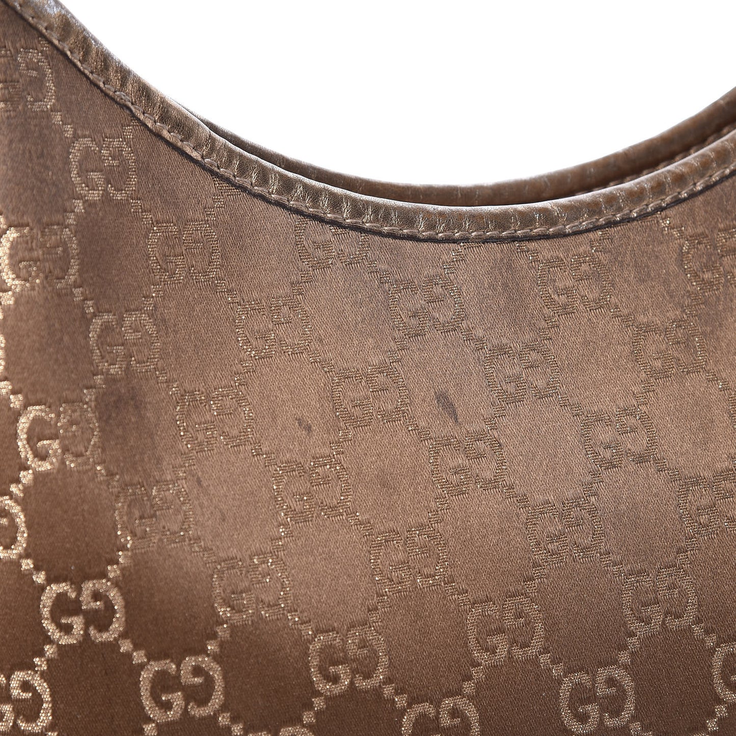 Satin Monogram Medium Abbey D Hobo Bronze
