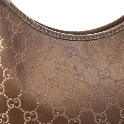 Gucci Satin Monogram Medium Abbey D Hobo Bronze 13 of 15