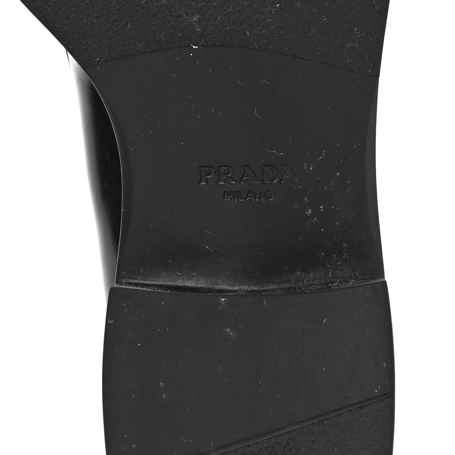 Spazzolato Metal Triangle Logo 50mm Loafers 41 Black