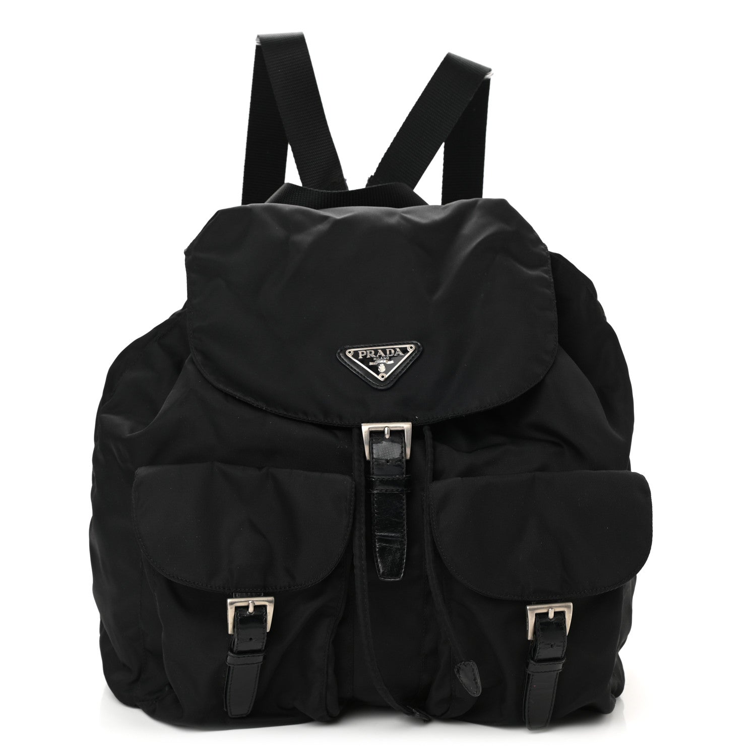 Prada Nylon Vela Medium Backpack Black 1 of 9