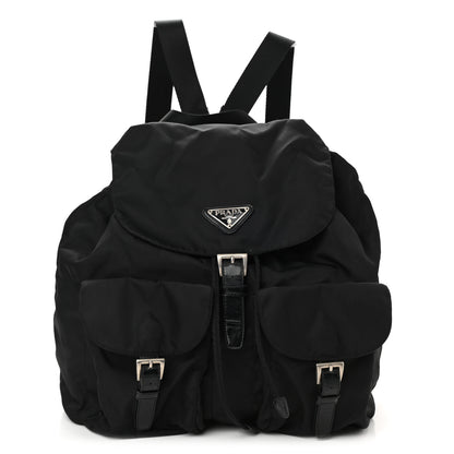 Prada Nylon Vela Medium Backpack Black 1 of 9