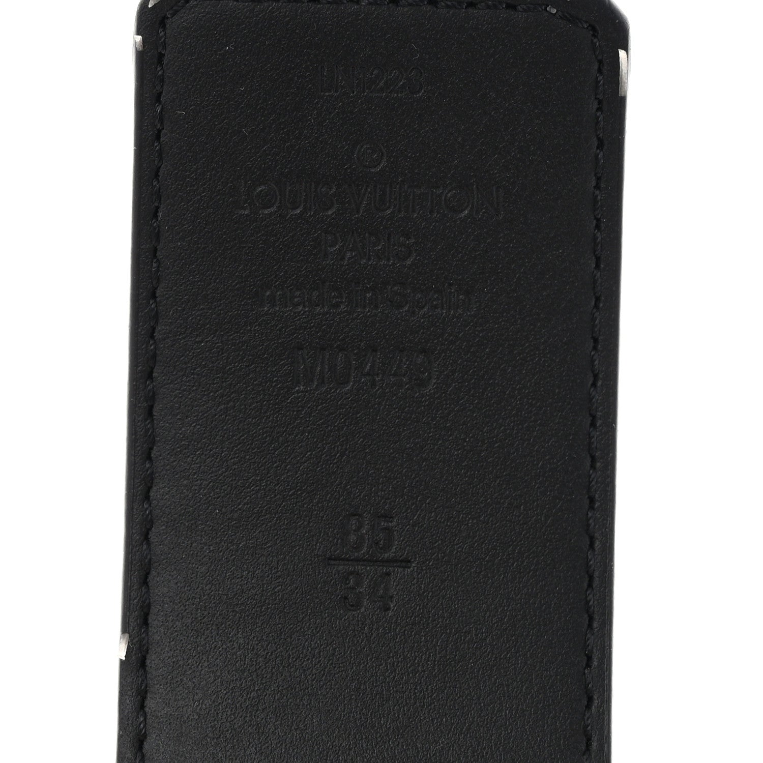 Louis Vuitton Monogram Eclipse Taigarama 40mm LV Initiales Reversible Belt 90 36 Black 3 of 8