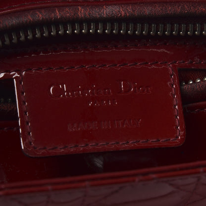 Christian Dior Patent Cannage Medium Lady Dior Red 8 of 11