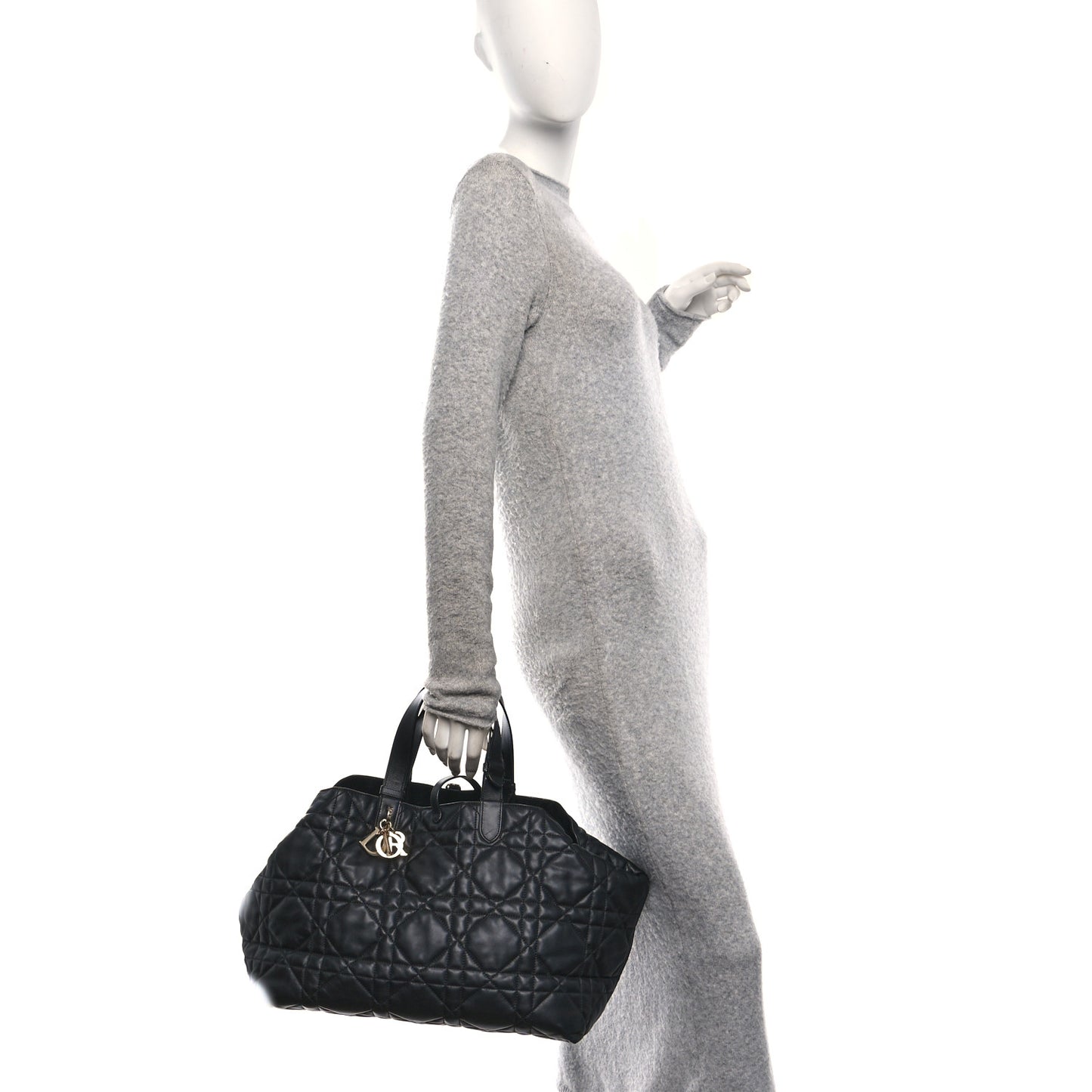 Calfskin Macrocannage Large Toujours Black