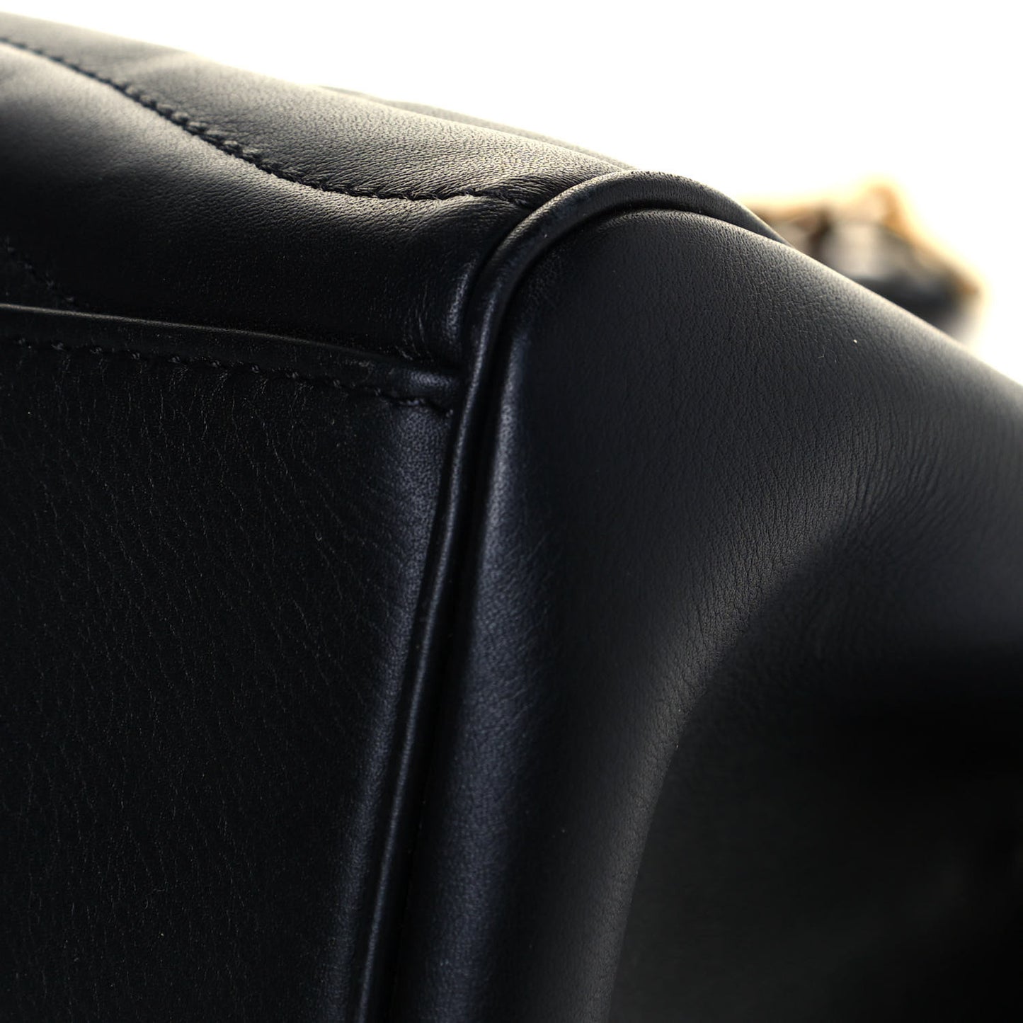 Calfskin New Wave Chain Tote Black
