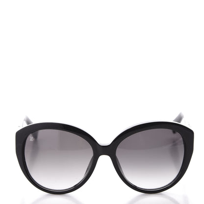 Louis Vuitton Strass Heather Cat Eye Sunglasses Z0594E Black 2 of 9