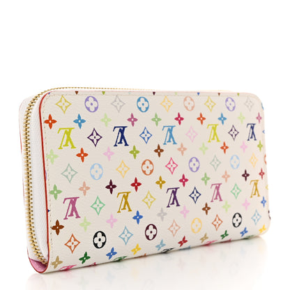 Louis Vuitton LOUIS VUITTON Monogram Multicolor Zippy Wallet White Litchi 3 of 7