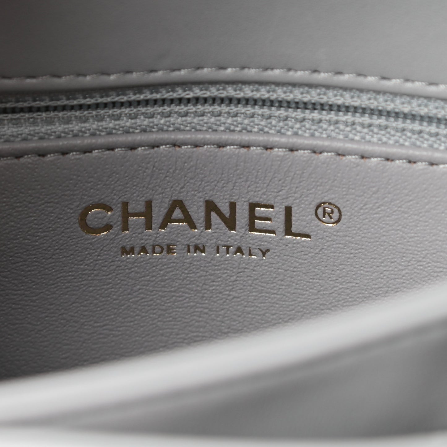 Lambskin Quilted Small Trendy CC Flap Dual Handle Bag Grey