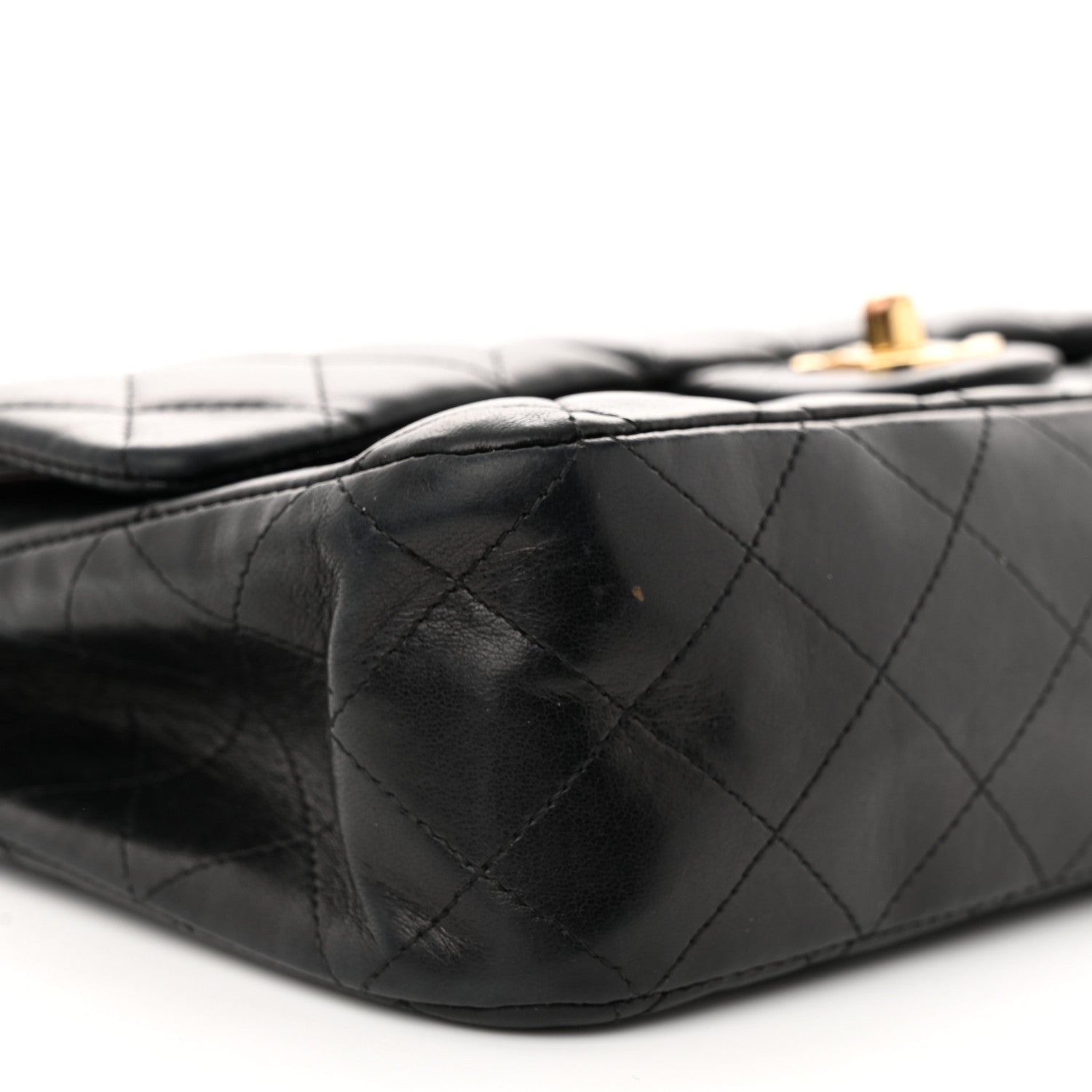 Chanel Lambskin Quilted Medium Double Flap Black 9 of 12