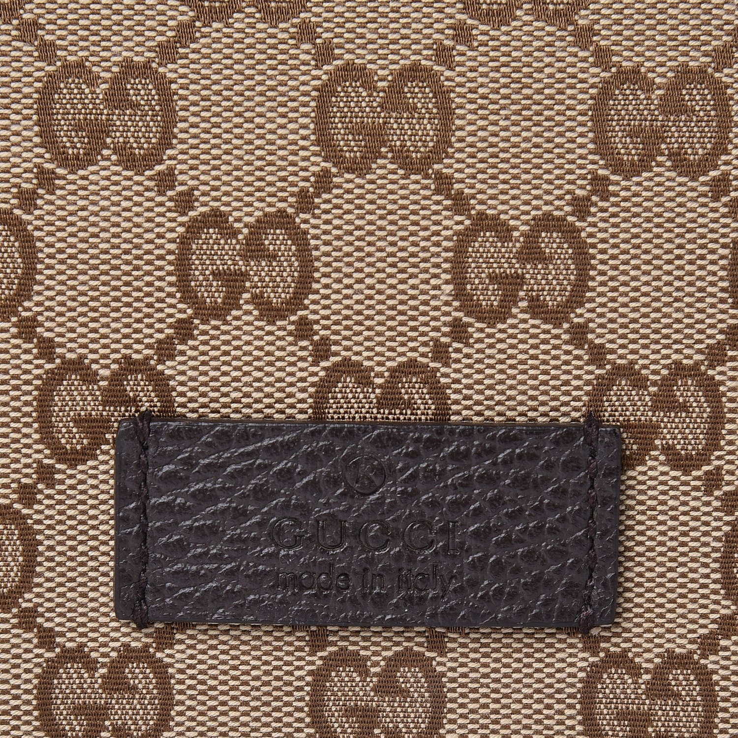 Gucci Monogram Large Flap Messenger Bag Beige Dark Brown 8 of 11