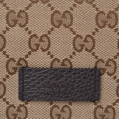 Gucci Monogram Large Flap Messenger Bag Beige Dark Brown 8 of 11