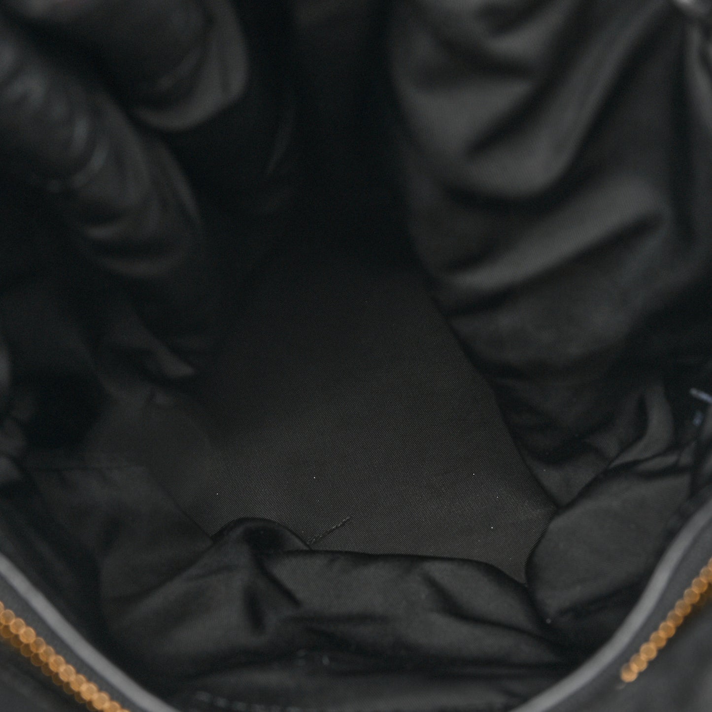 Pebbled Lambskin Diego Bucket Bag Black Nickel Hardware