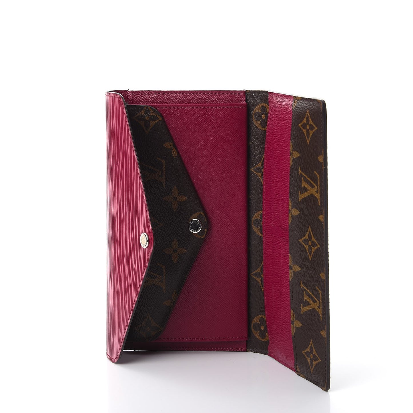 Monogram Epi Marie-Lou Long Wallet Fuchsia