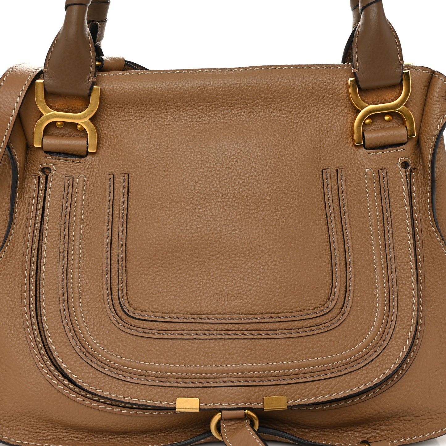 Calfskin Medium Marcie Satchel Nut
